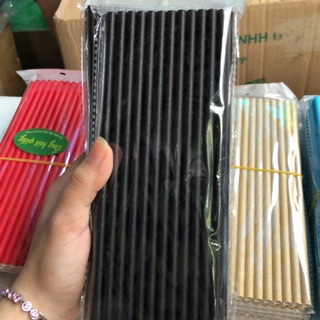 500 Ống hút giấy phi 6 màu