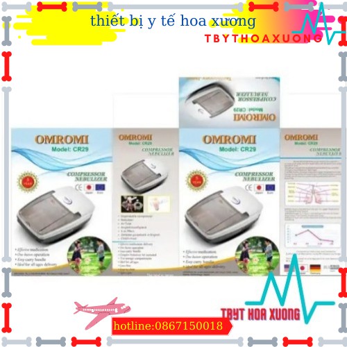 [HÀNG CHÍNH HÃNG BẢO HÀNH 5 NĂM] Máy Xông Mũi Họng Nhật Bản OMROMI CR-29