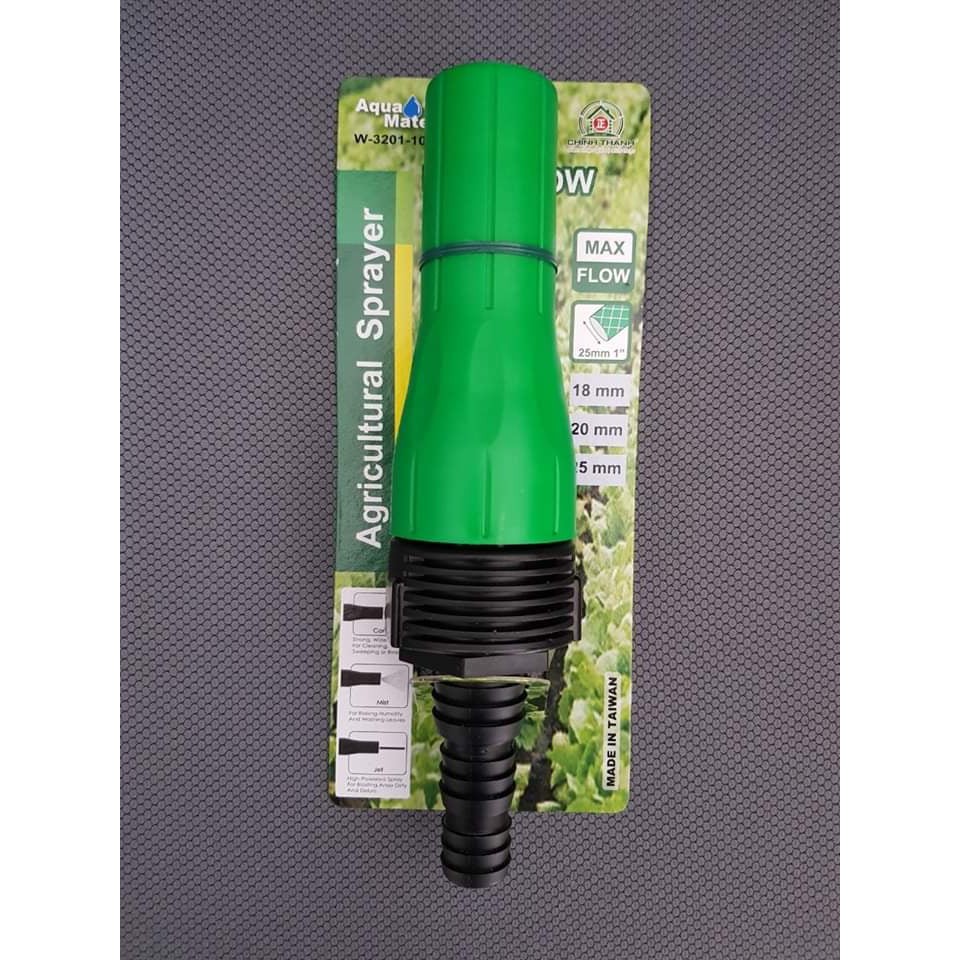 Đầu súng phun xịt nước tưới cây lưu lượng lớn Aquamate