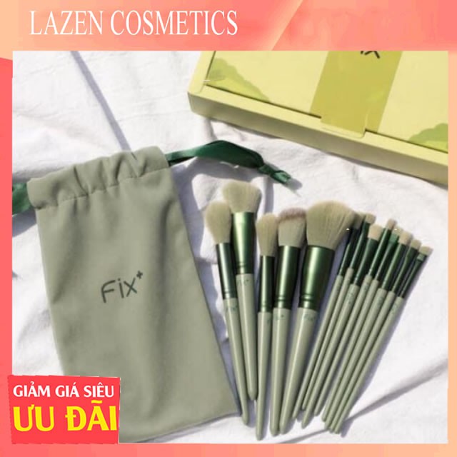 BỘ CỌ TRANG ĐIỂM FIX, BỘ CỌ TRANG ĐIỂM 13 CÂY CHUYÊN NGHIỆP SIÊU HÓT- LAZEN COSMETICS