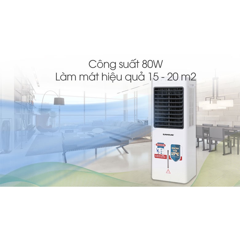Quạt điều hòa hơi nước Sunhouse SHD7717 13L - Hàng trưng bày bảo hành chính hãng
