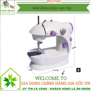 MÁY KHÂU MINI CAO CẤP HÀNG CHUẨN -MAY QUAN TAY NỮ ĐẸP, MÁY MAY MINI - MÁY KHÂU MI NI CAO CẤP LOẠI TỐT [Bảo hành 1 đổi 1]