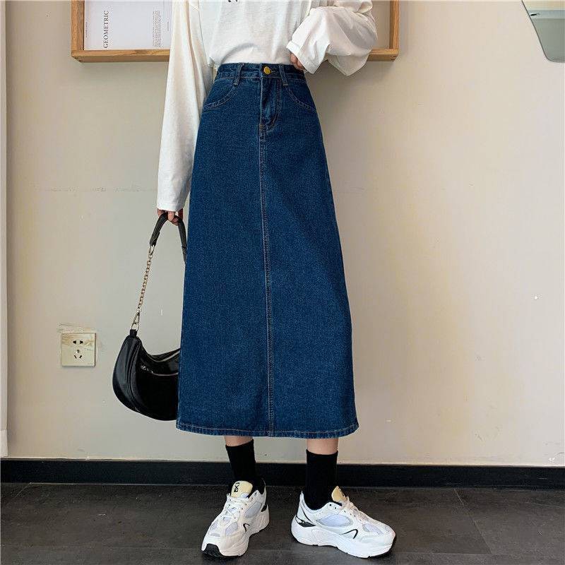 Chân Váy Jean Dáng Dài Qua Gối JENNIE STORE V1