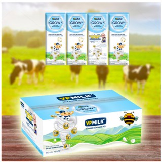 Thùng sữa tiệt trùng có đường VPMilk Grow+ (110ml và 180ml)