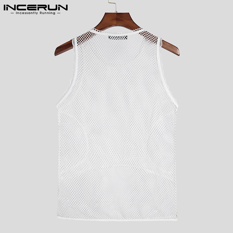 Áo thun ba lỗ INCERUN thời trang dành cho nam