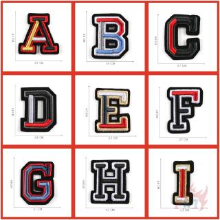 ☸ 3D Multicolor Letter Patch ☸ 1Pc Diy Sew On Patch Apparel Applique