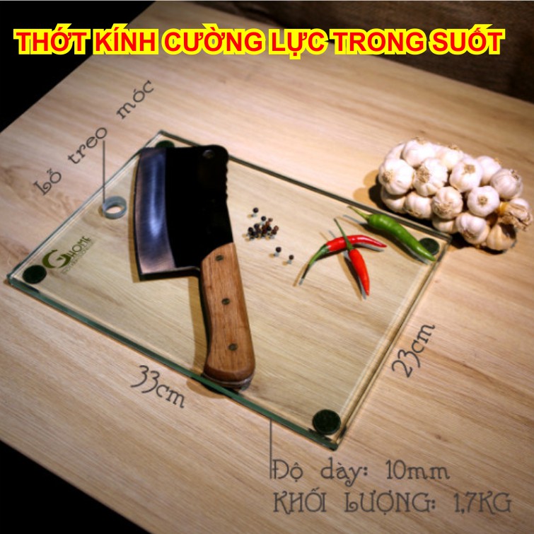 Thớt kính cường lực 1 thớt dùng cả đời - dễ vệ sinh luôn sáng bóng - tránh lây lan vi khuẩn