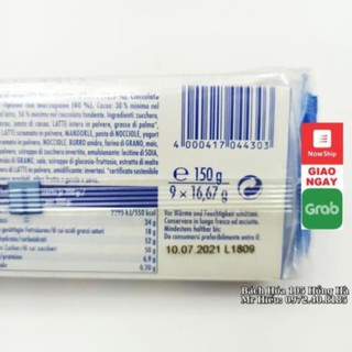 Khay socola Ritter Sport Mini 150g