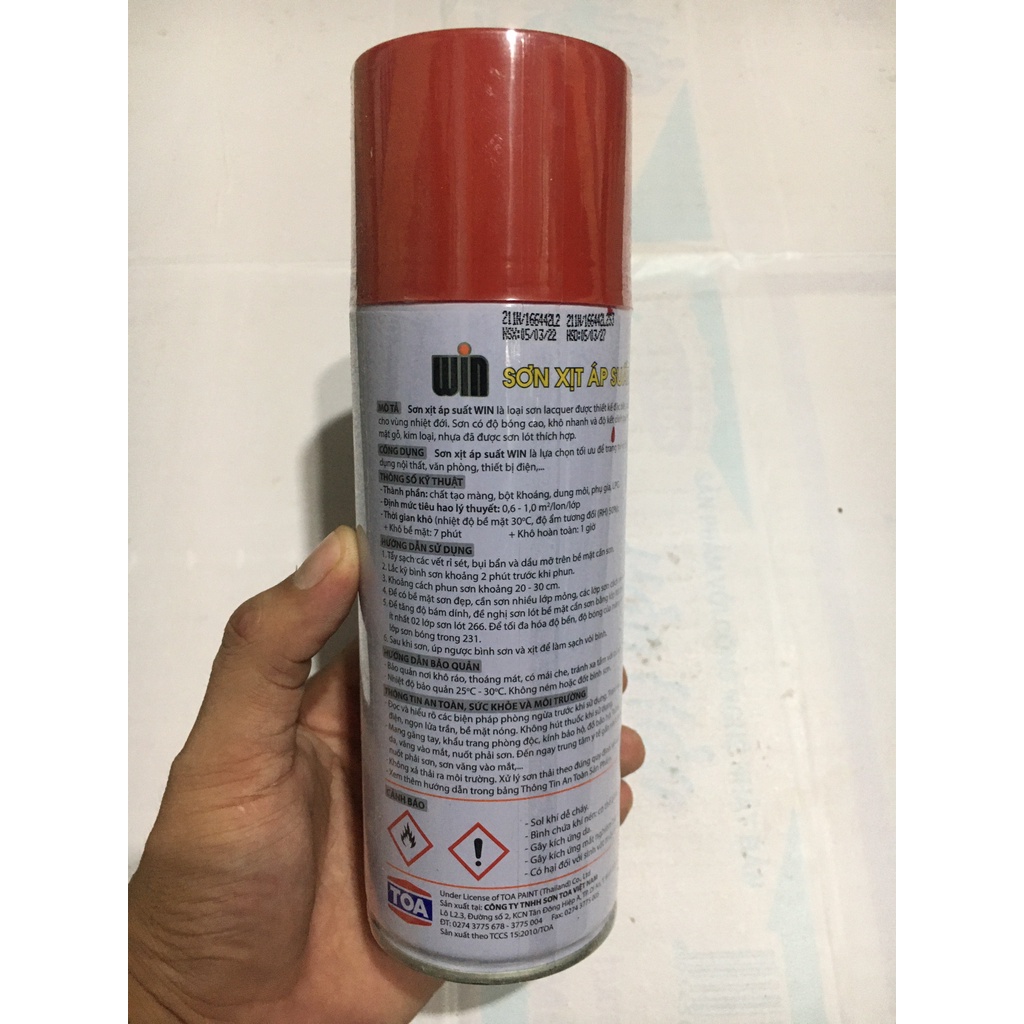 Sơn Xịt Win Dung Tích 400ml (Chọn Màu Theo Thuộc Tính)