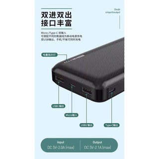 Sạc Dự Phòng Chính Hãng kingkong WK/168/166 dung lượng cao 100000/20000mah dòng chuẩn (2 cổng)