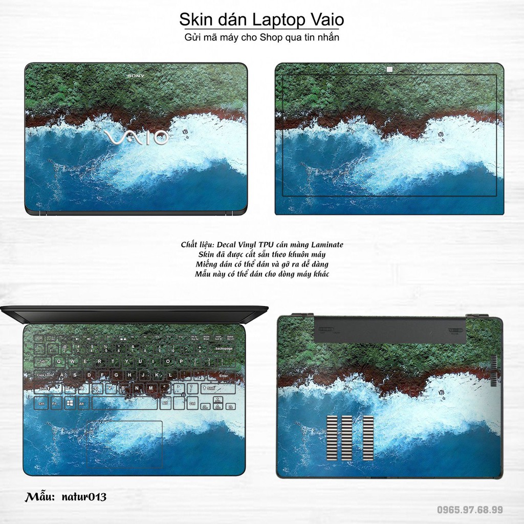 Skin dán Laptop Sony Vaio in hình thiên nhiên _nhiều mẫu 2 (inbox mã máy cho Shop)