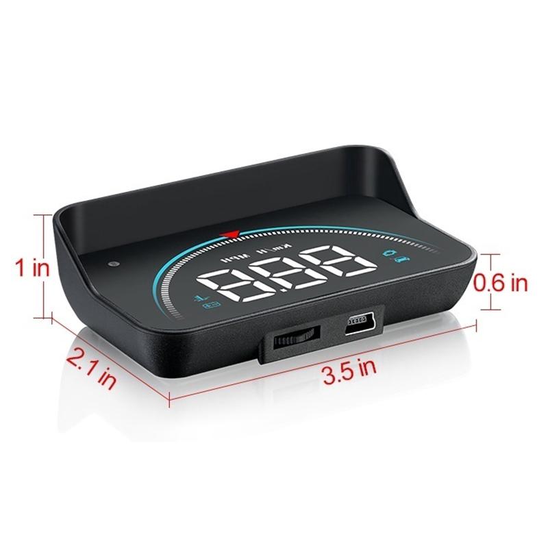 M8 Car HUD Head-up Display OBD2 II Overspeed Warning System Speed Projector