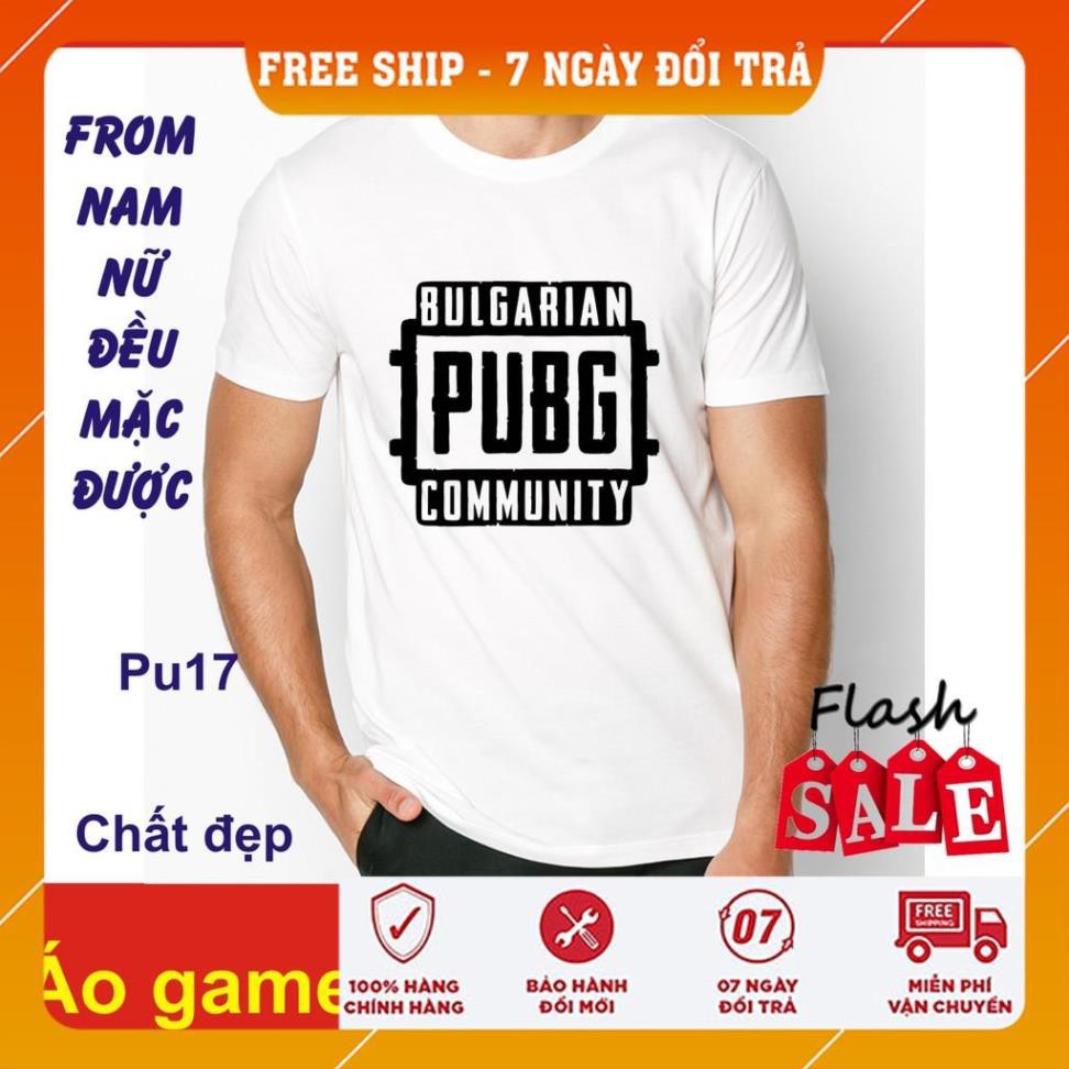 [FreeShip]  áo thun PUPG 17,game, đổi trả chất đẹp,phong