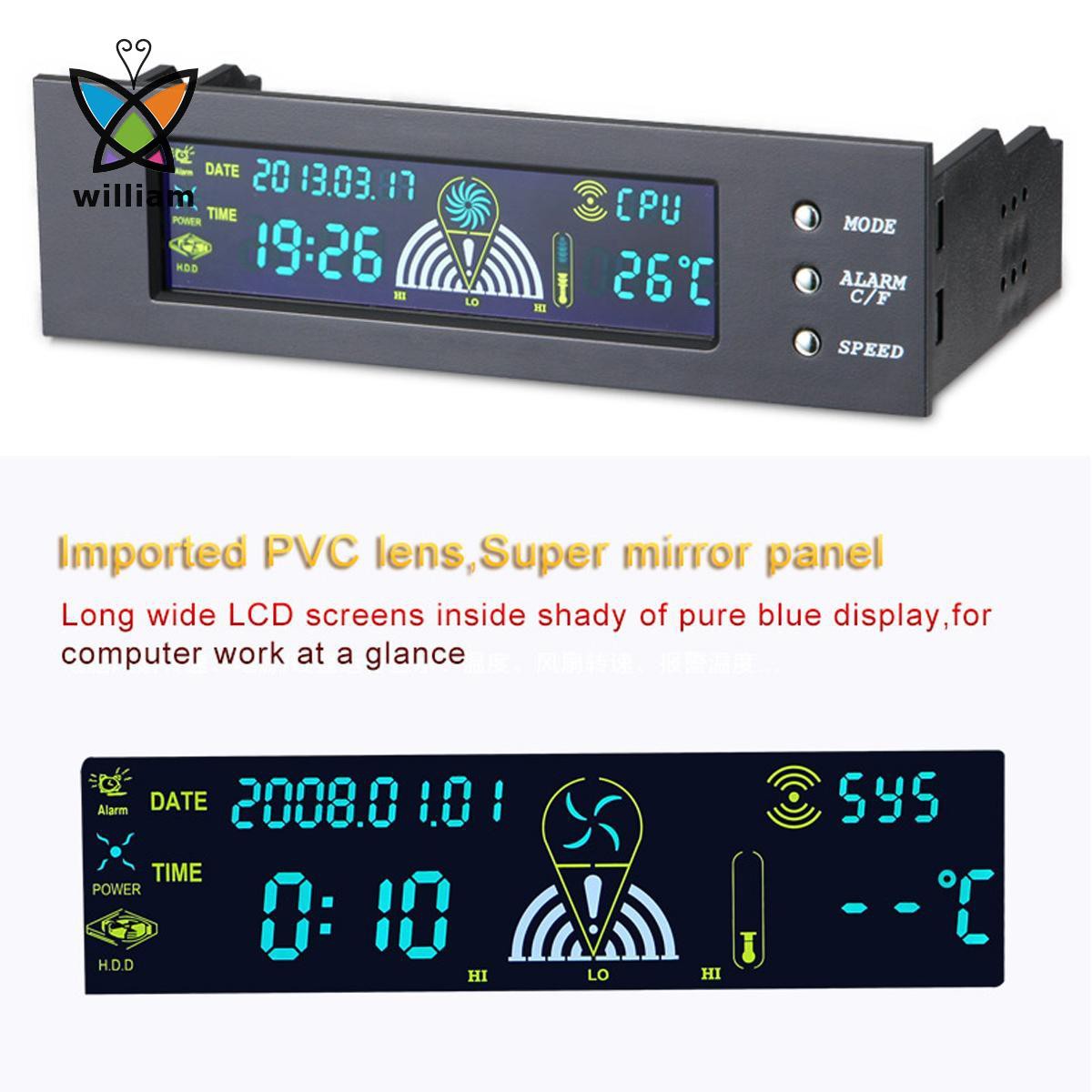 Bảng Điều Khiển Quạt Tản Nhiệt Cpu Trước Màn Hình Lcd 3 Tốc Độ 5.25 Bay | BigBuy360 - bigbuy360.vn