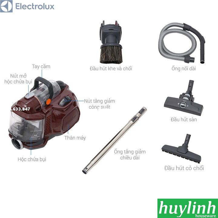 Freeship Máy hút bụi Electrolux ZSP4303AF - 1600W | BigBuy360 - bigbuy360.vn