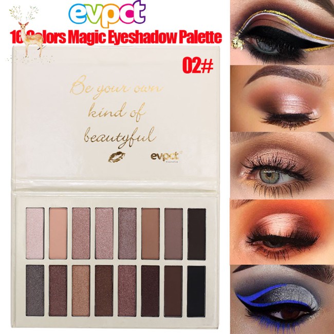 (Hàng Mới Về) Bảng Phấn Mắt 16 Màu Ánh Kim Cương Lấp Lánh Nhung Mịn Không Thấm Nước | BigBuy360 - bigbuy360.vn