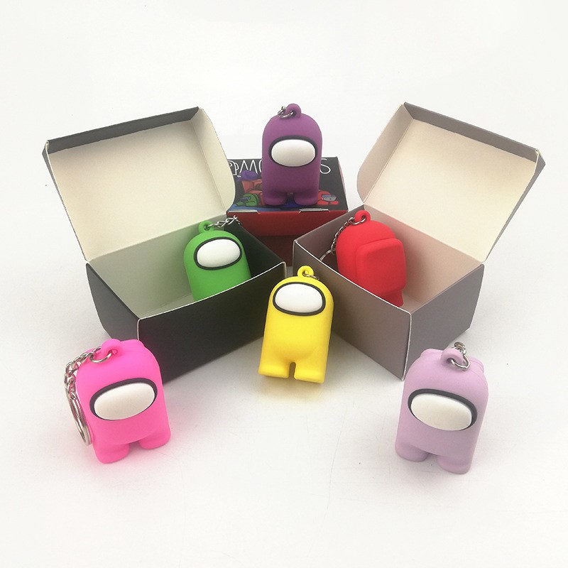 Móc chìa khóa hình nhân vật trò chơi  quà tặng Giáng sinh dễ thương