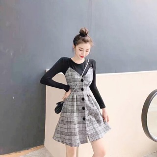Set váy yếm nữ