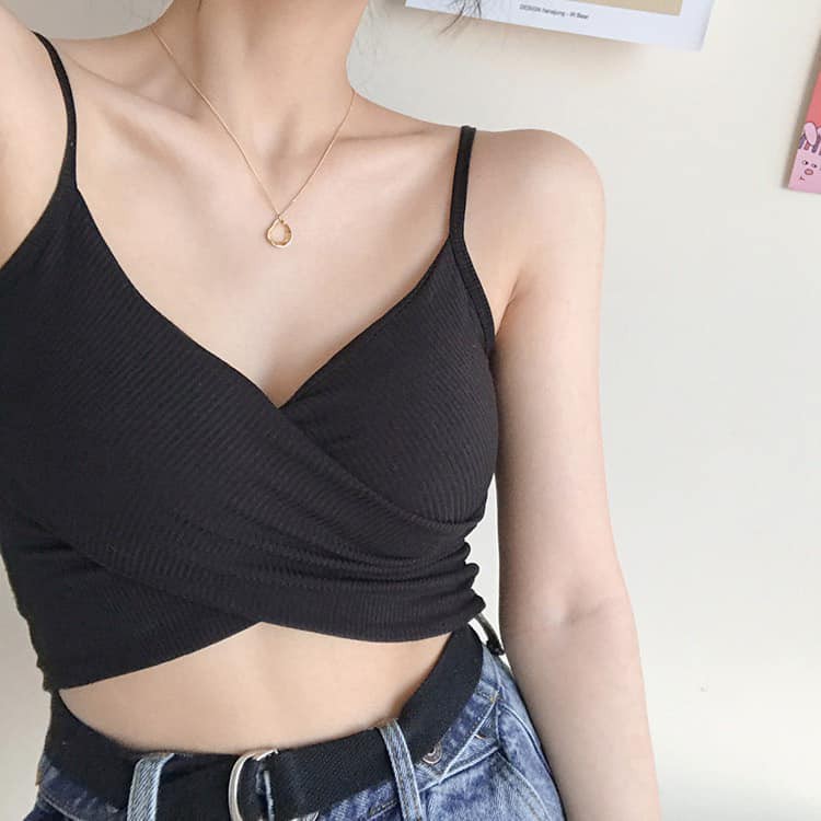 Áo Bra Thun Chéo Bản To Hot Trend