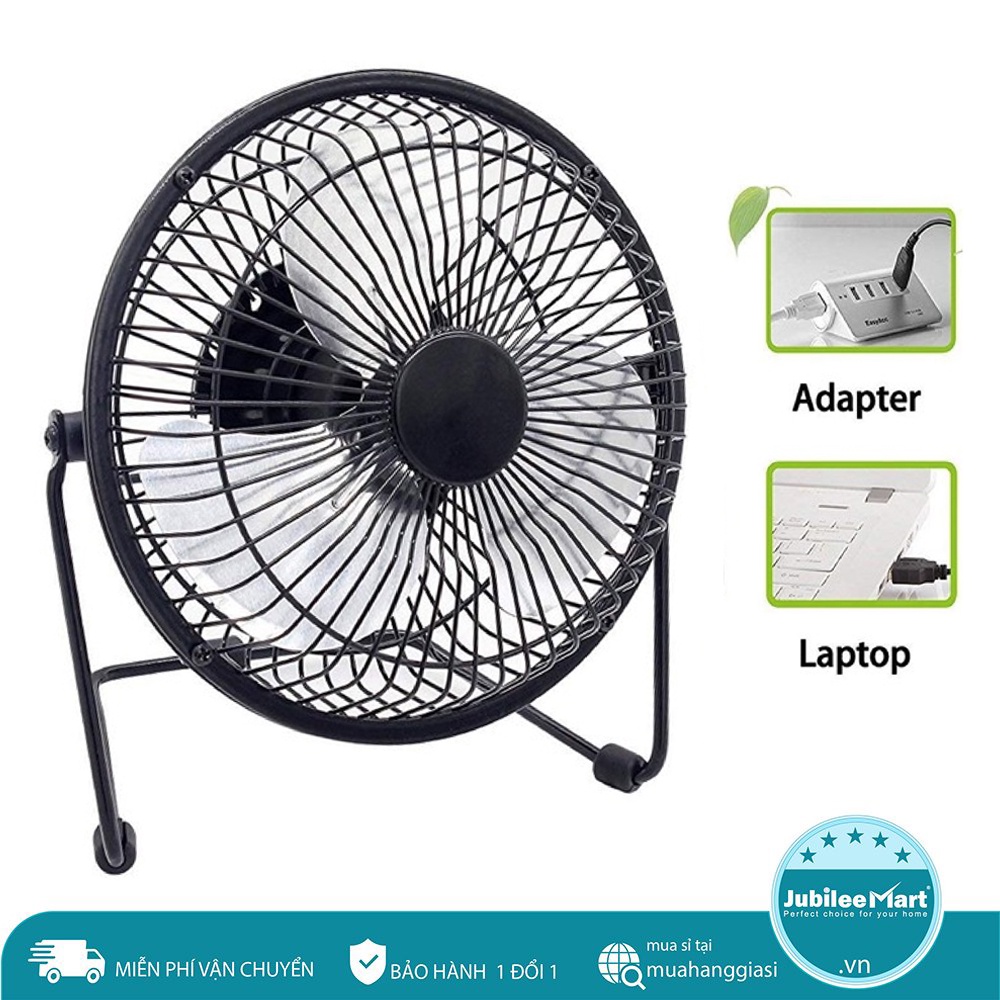 Quạt để bàn mini ❤️cổng USB❤️ lồng sắt để bàn làm việc và giường trẻ em tiện lợi - BẢO HÀNH 1 ĐỔI 1