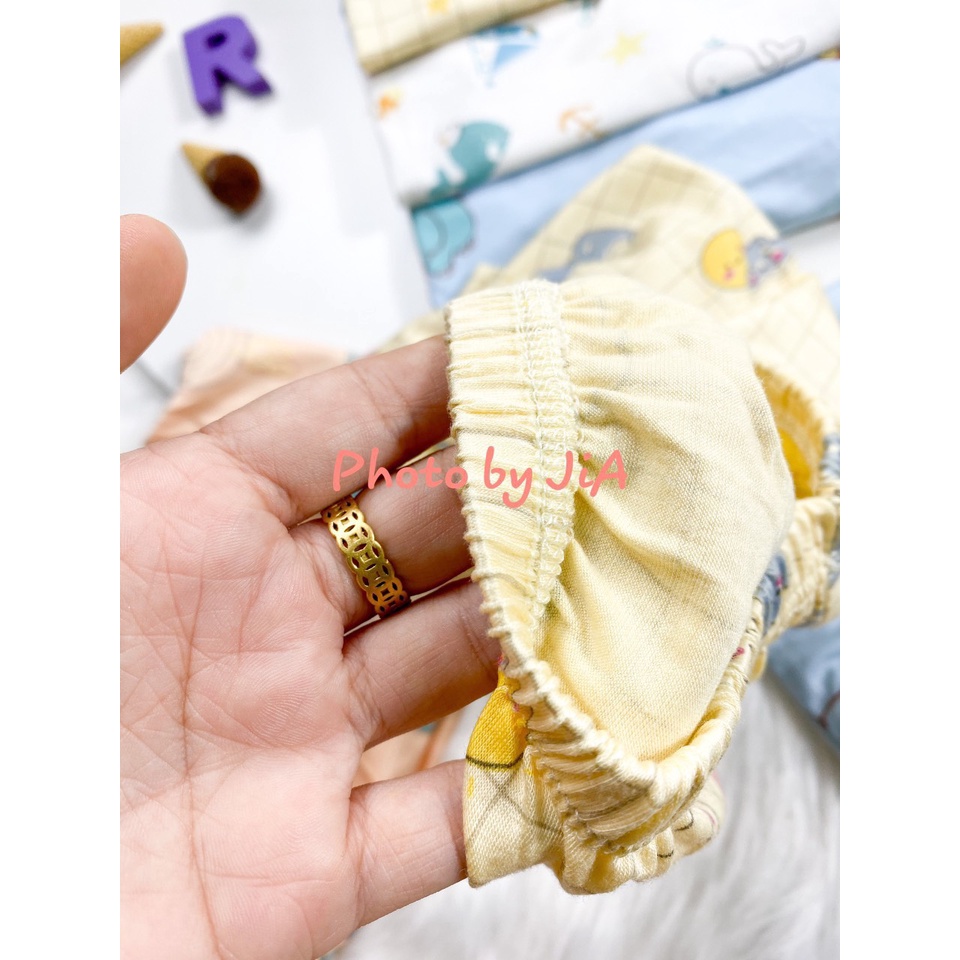 Bộ dài tay Thun lạnh Minkymom họa tiết đám mây cho bé trai bé gái - 1043