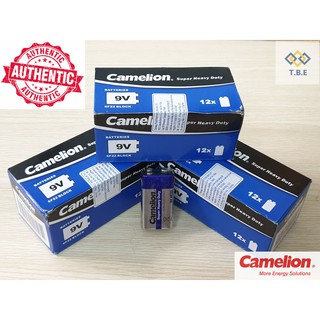 [CHÍNH HÃNG] Hộp 12 Viên Pin vuông 9V Camelion Super Heavy Duty Battery (V) (CÓ TEM)