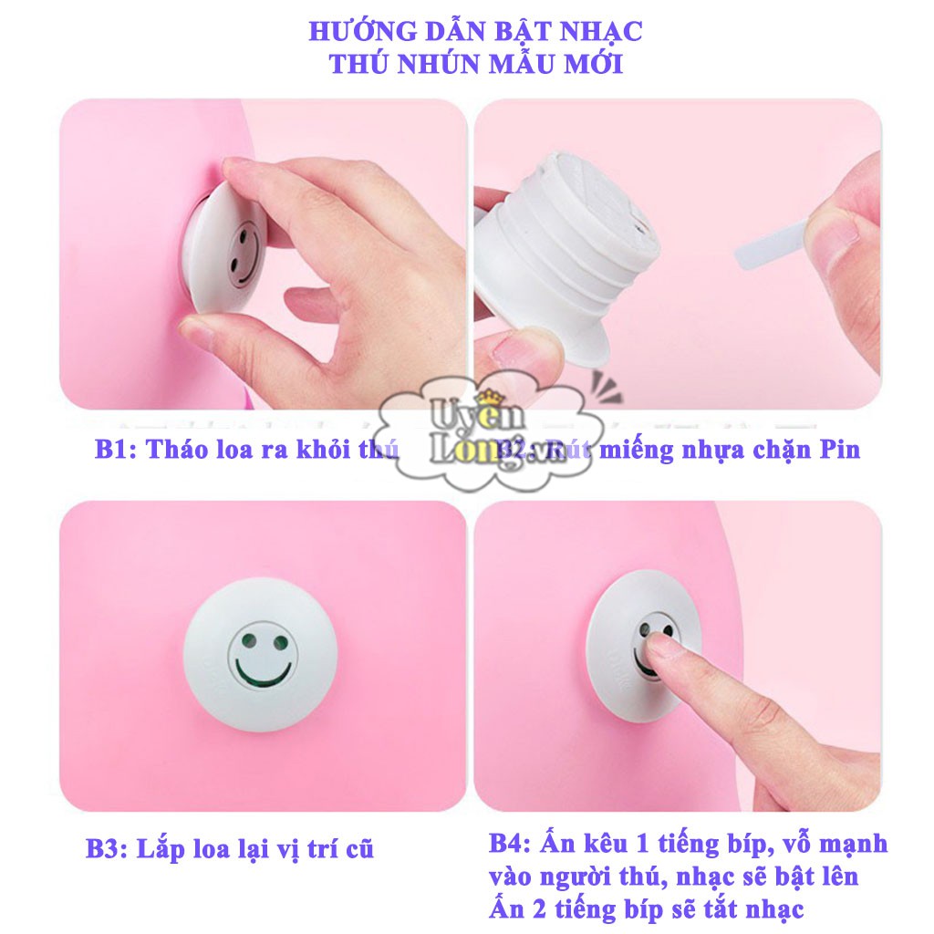 Thú Nhún NGỰA PONY Bơm Hơi Nội Địa Cao Cấp, Chính Hãng (Có Nhạc + Tặng Kèm Bơm)