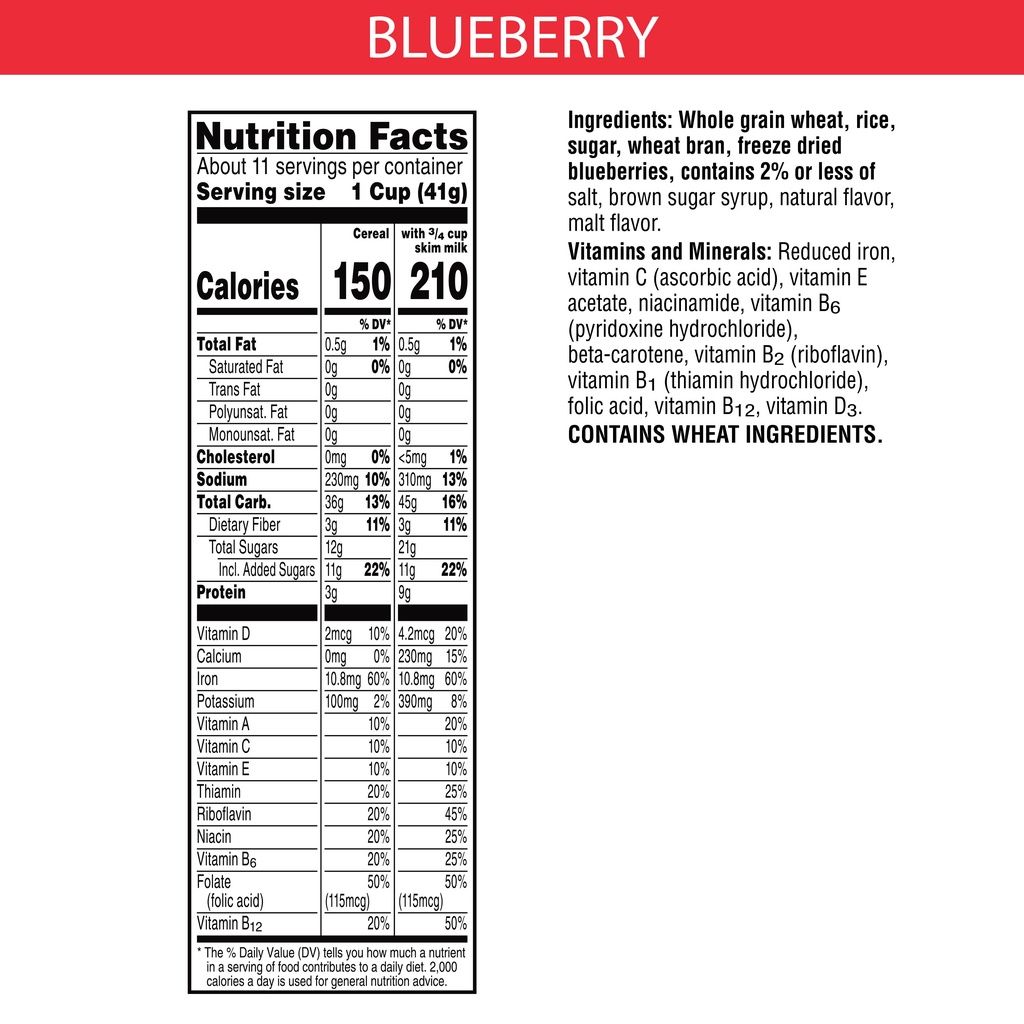 Ngũ cốc  Kellogg's Special K Blueberry 476 gr