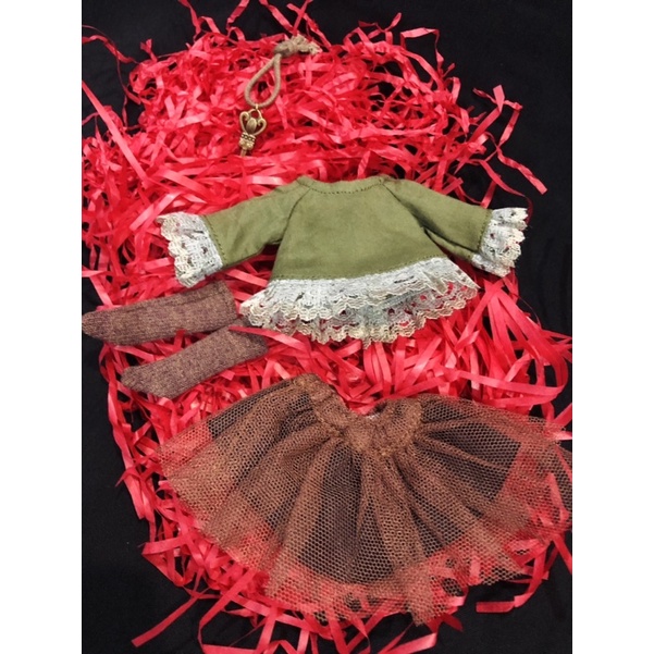 Set đầm cho búp bê bjd 1/8
