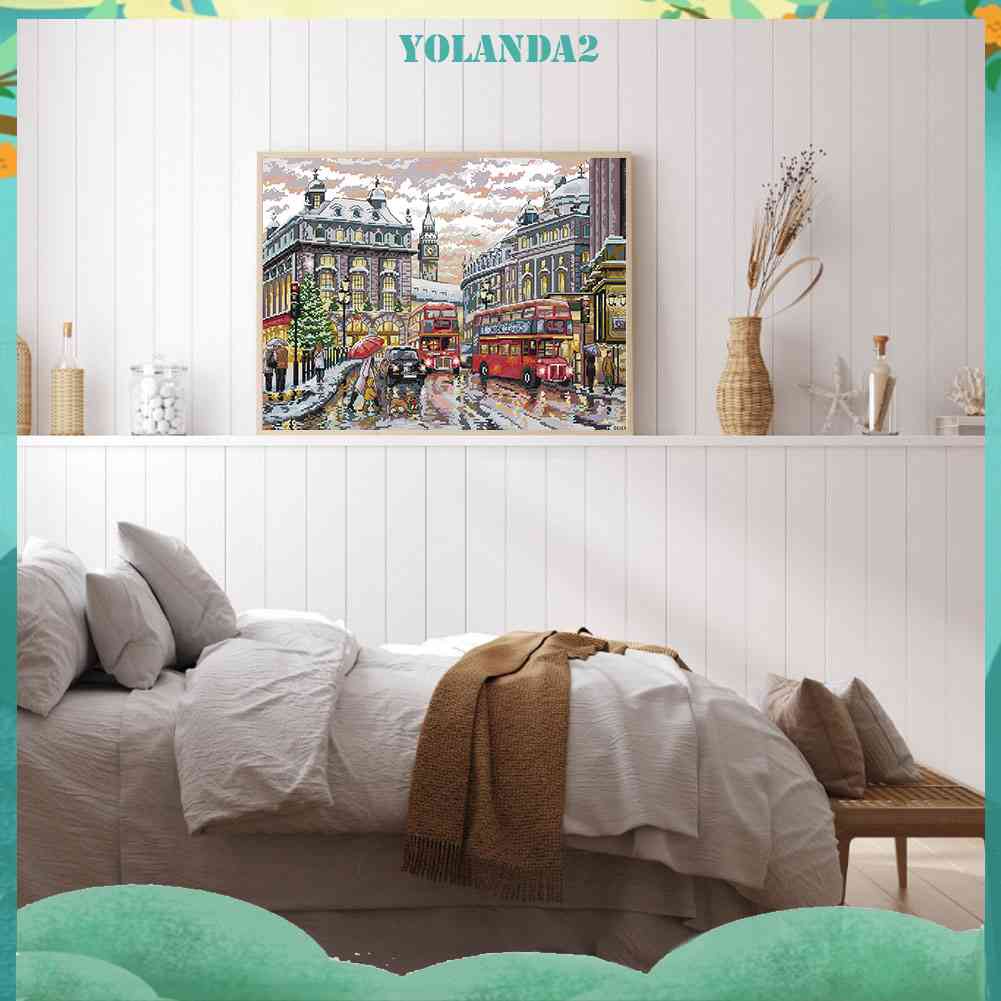 Bộ Tranh Thêu Chữ Thập 14CT Bằng Vải Cotton