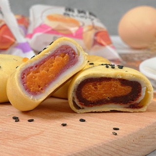 BÁNH KHOAI LANG TÍM NHÂN TRỨNG MUỐI (combo 15 chiếc)