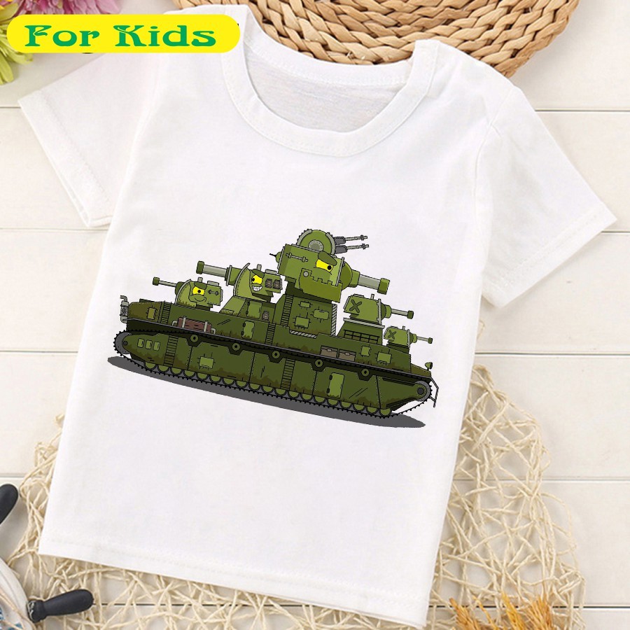 In áo hình xe tăng - in áo phim hoạt hình xe tăng đẹp - mã 10 có size trẻ em