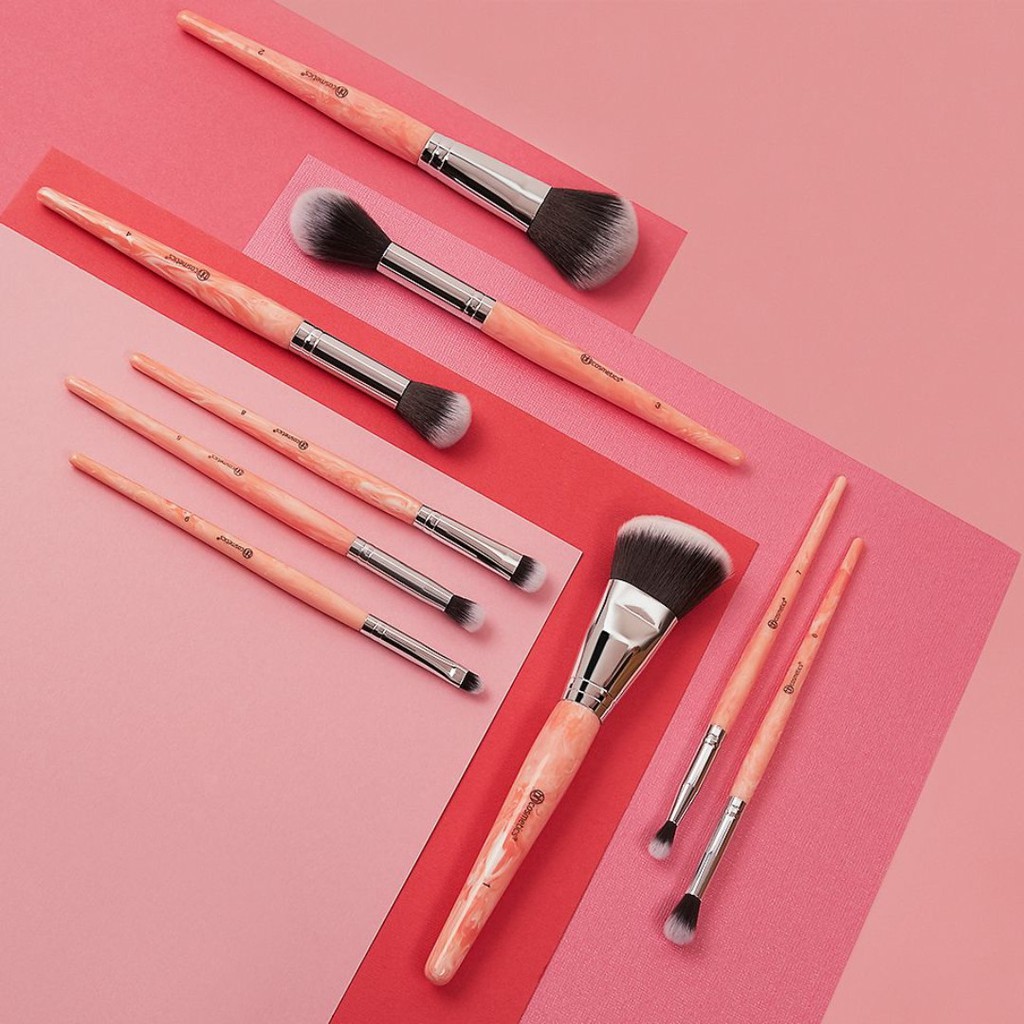 Bộ Cọ 9 Cây BH Cosmetics Rose Quartz 9 Piece Brush Set