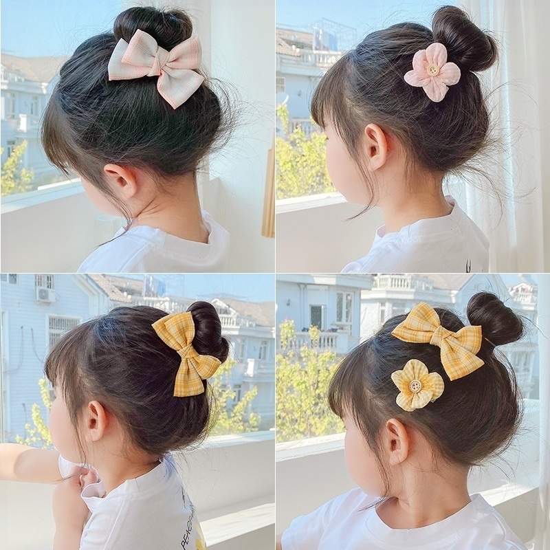 Set 8 kẹp tóc trang trí nơ và hoa đáng yêu dành cho bé gái
