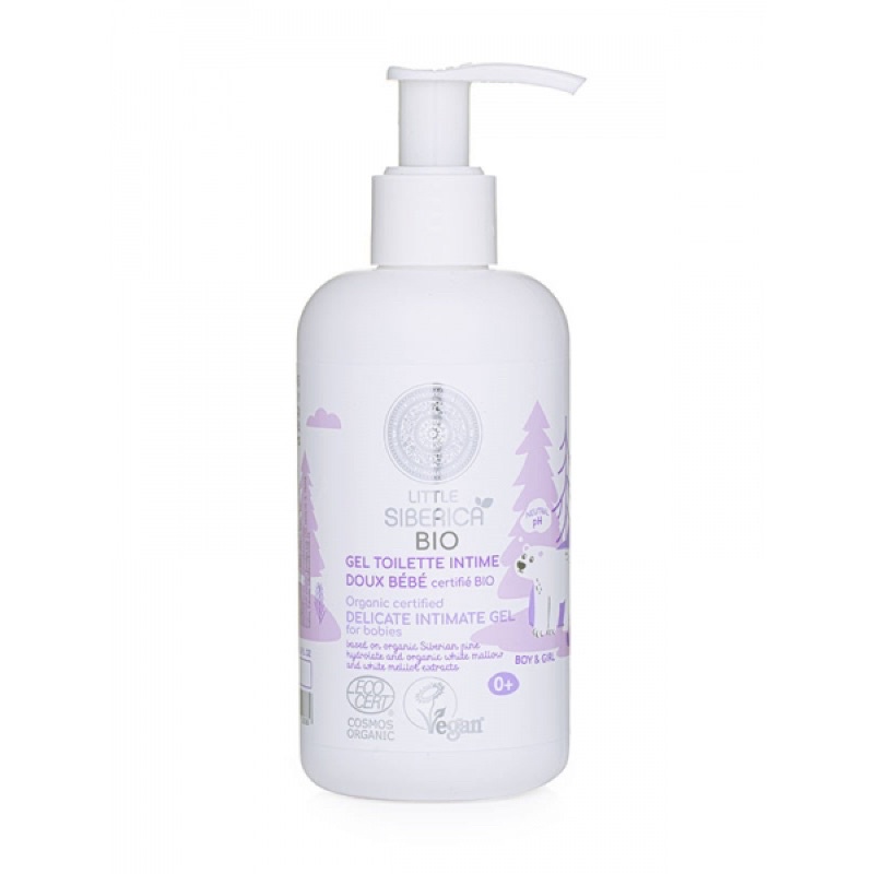 Gel vệ sinh vùng kín cho bé gái/ bé trai từ sơ sinh hữu cơ Natural Little Siberica Bio - 250ml