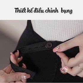 Quần bầu LEGGING có đáp bụng  và chun điều chỉnh chất cotton co giãn  từ 40-80 kg QB456