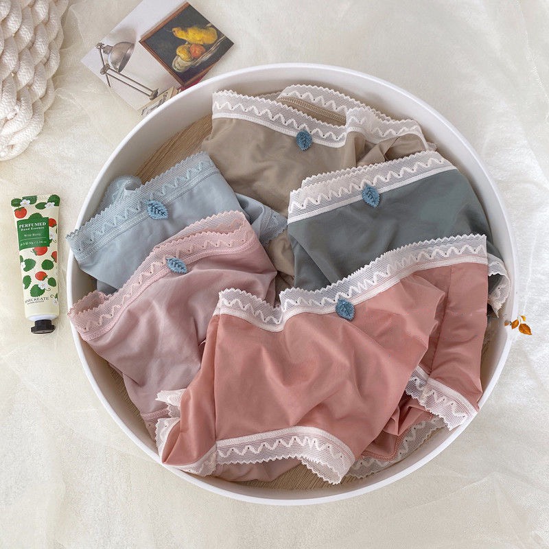 Quần lót nữ cạp vừa thun lạnh đa sắc siêu nhẹ siêu mát 848