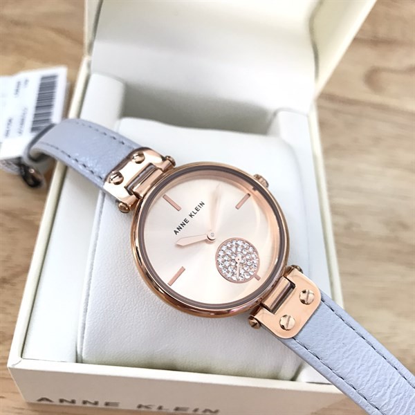 [CHÍNH HÃNG] Đồng Hồ Nữ ANNE KLEIN AK 3380RGLG MÀU XANH PASTEL