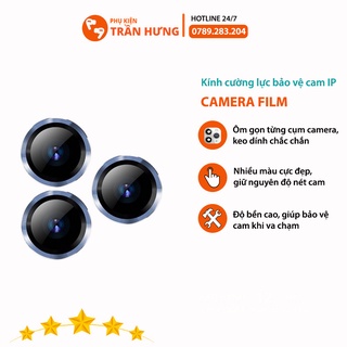 Cường lực camera viền Titan | Kính cường lực Titan | Bảo vệ camera iPhone 11/ iPhone 12/ iPhone 12 Pro