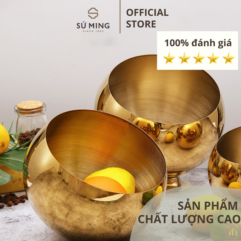[Mã LIFE50KALL giảm 10% đơn 200K] Bát Đựng Hoa Quả [INOX 304], 3 màu sắc sang trọng, đẳng cấp, giao hàng nhanh chóng