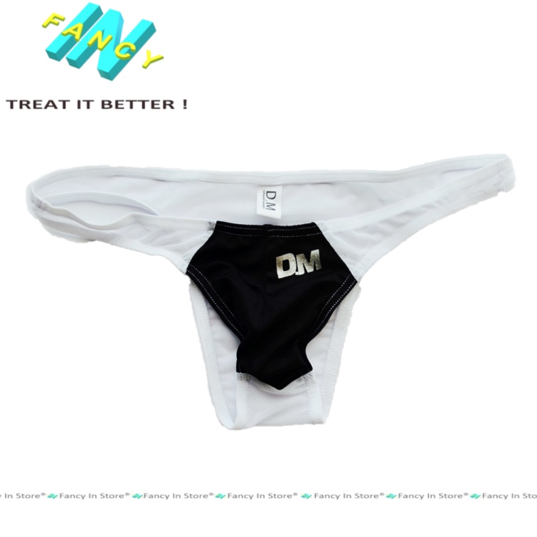 Sịp Lọt Khe Nam DM Sexy, Quần Lót Nam Thun Lạnh Lưới Thoáng Mát Fancy In - Th003