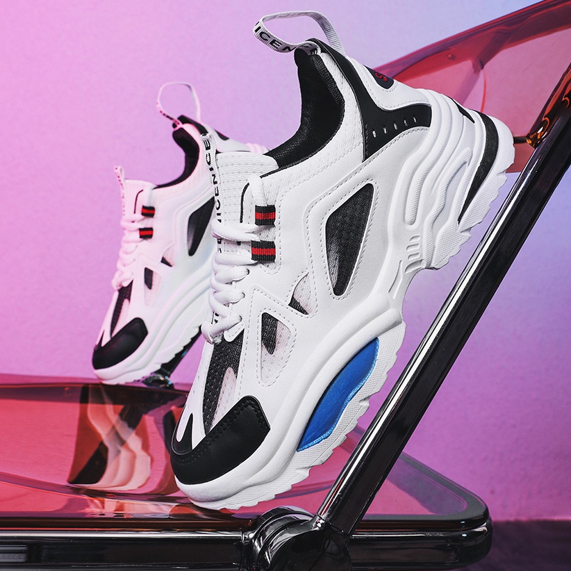 Giày Thể Thao Nam MENDO - Giày Sneaker Màu Trắng - Đen, Phù Hợp Mọi Lứa Tuổi, Ôm Chân - G5411