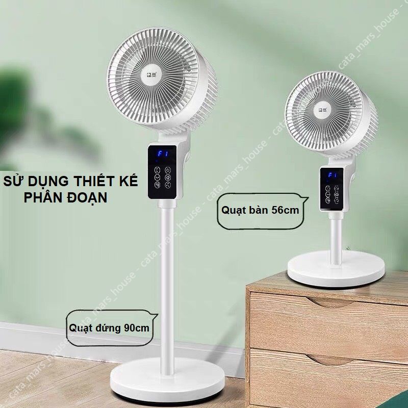 Quạt cây đứng Camel quay 360 độ, quạt lưu thông không khí điều khiển từ xa, màn hình cảm ứng, hẹn giờ- BH 1 năm