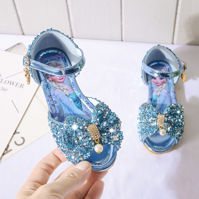 Giày Sandal Công Chúa Elsa Đáng Yêu Cho Bé Gái 2020 Cỡ 25-36