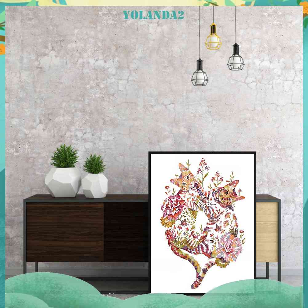 Tranh Thêu Chữ Thập DIY 11CT Vải Cotton Hình Động Vật