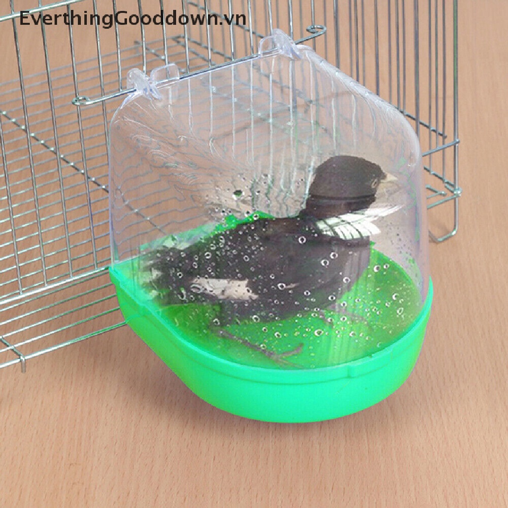 Bồn Tắm Bằng Nhựa Có Móc Treo Dành Cho Chim Vẹt