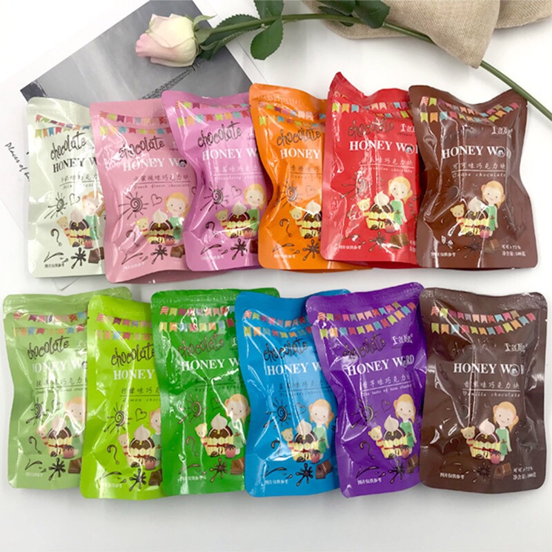 [ 100g ] Socola Khối Nhiều Màu Làm Bánh