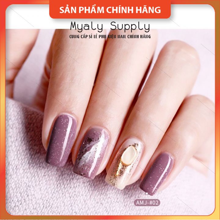 Set Sơn Nhũ Giả Bột AS Chai Đỏ Nắp Nhọn 9 Chai Cao Cấp AMJ SP000322