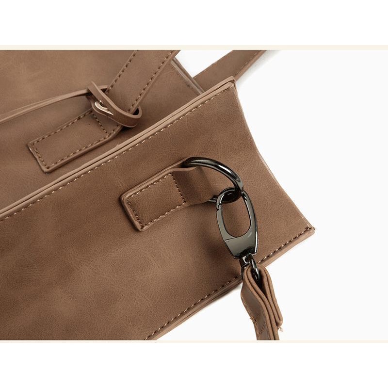 Túi Xách Da Pu Đeo Chéo Thời Trang Hàn Cho Nam