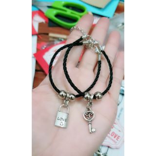 Vòng tay cặp handmade 15k/cặp vòng tay ổ khóa và chìa khóa
